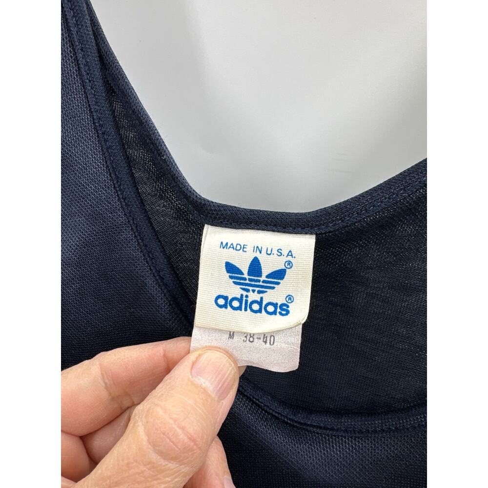 Vintage 80s Adidas USA Tank Top Men's M Medium 38-40 - Picture 3 of 7